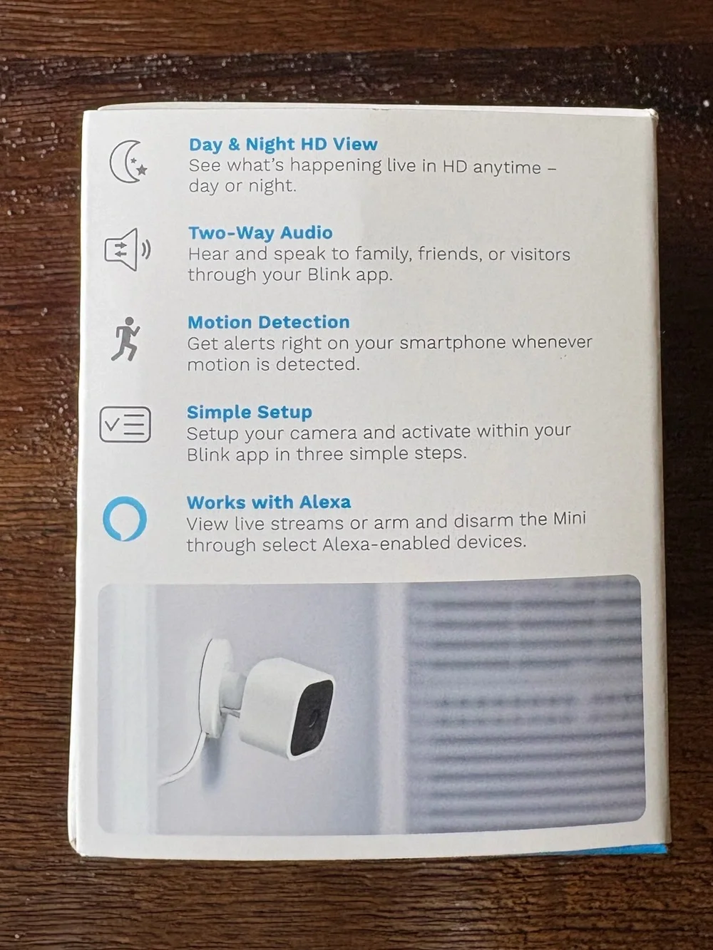 Link Blink Mini Indoor Smart Camera - White